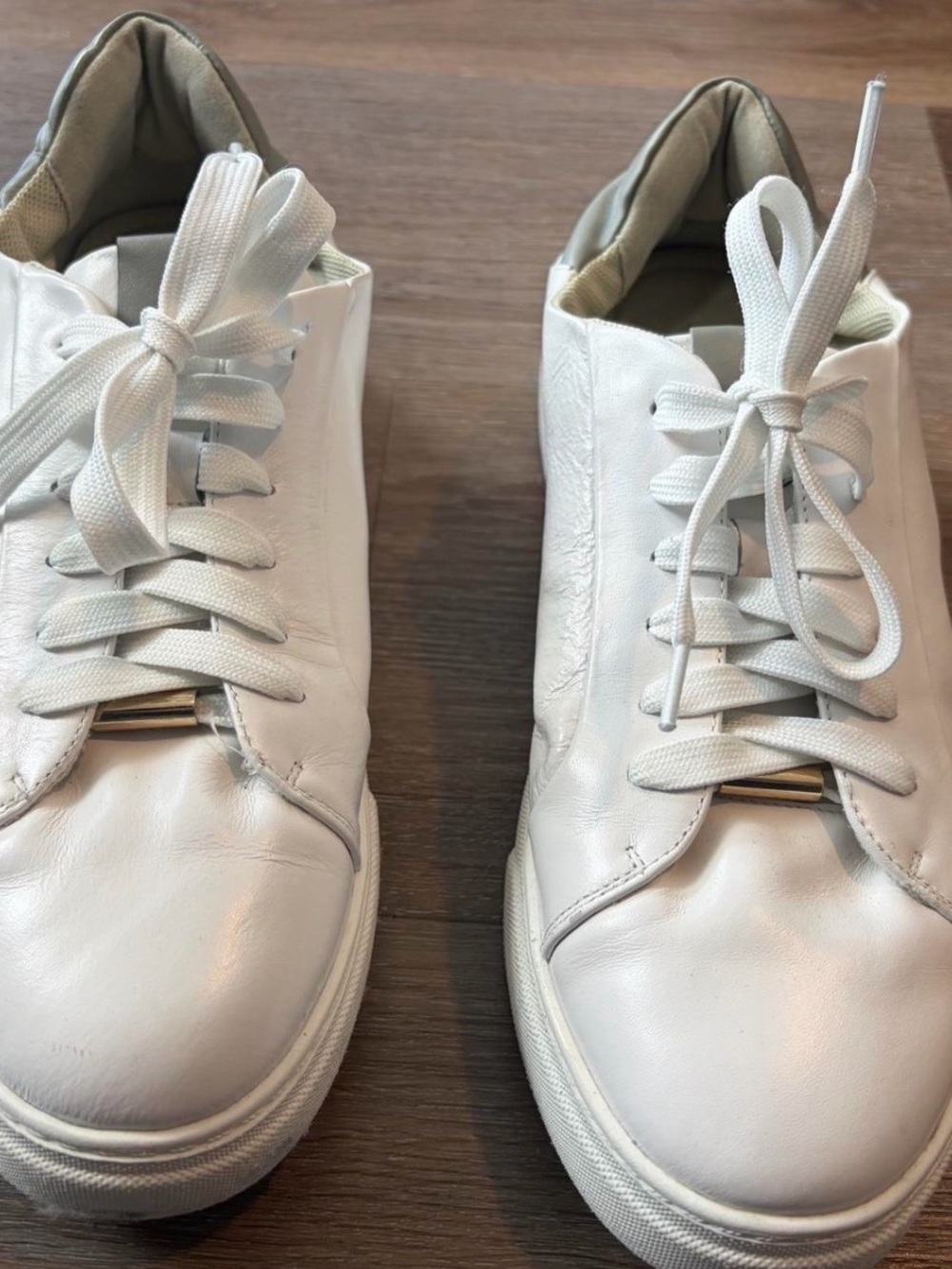 Classic White Leather Women's Sneakers
